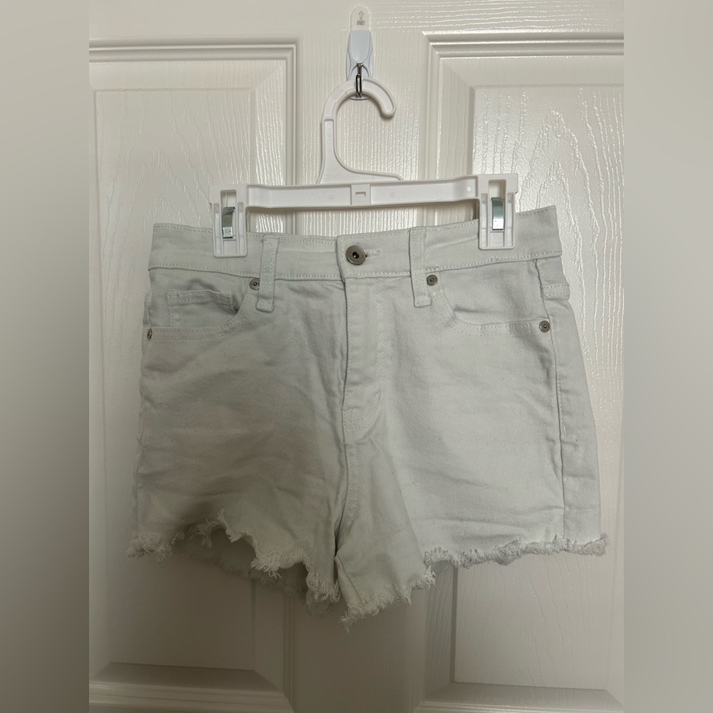 White Denim Shorts